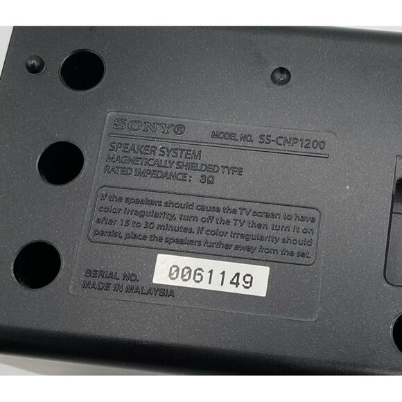 SONY SS-SRP1200 x2 and SS-CNP1200 Center Channel Speaker ~ 3 Speaker Set. Tested - Picture 8 of 12